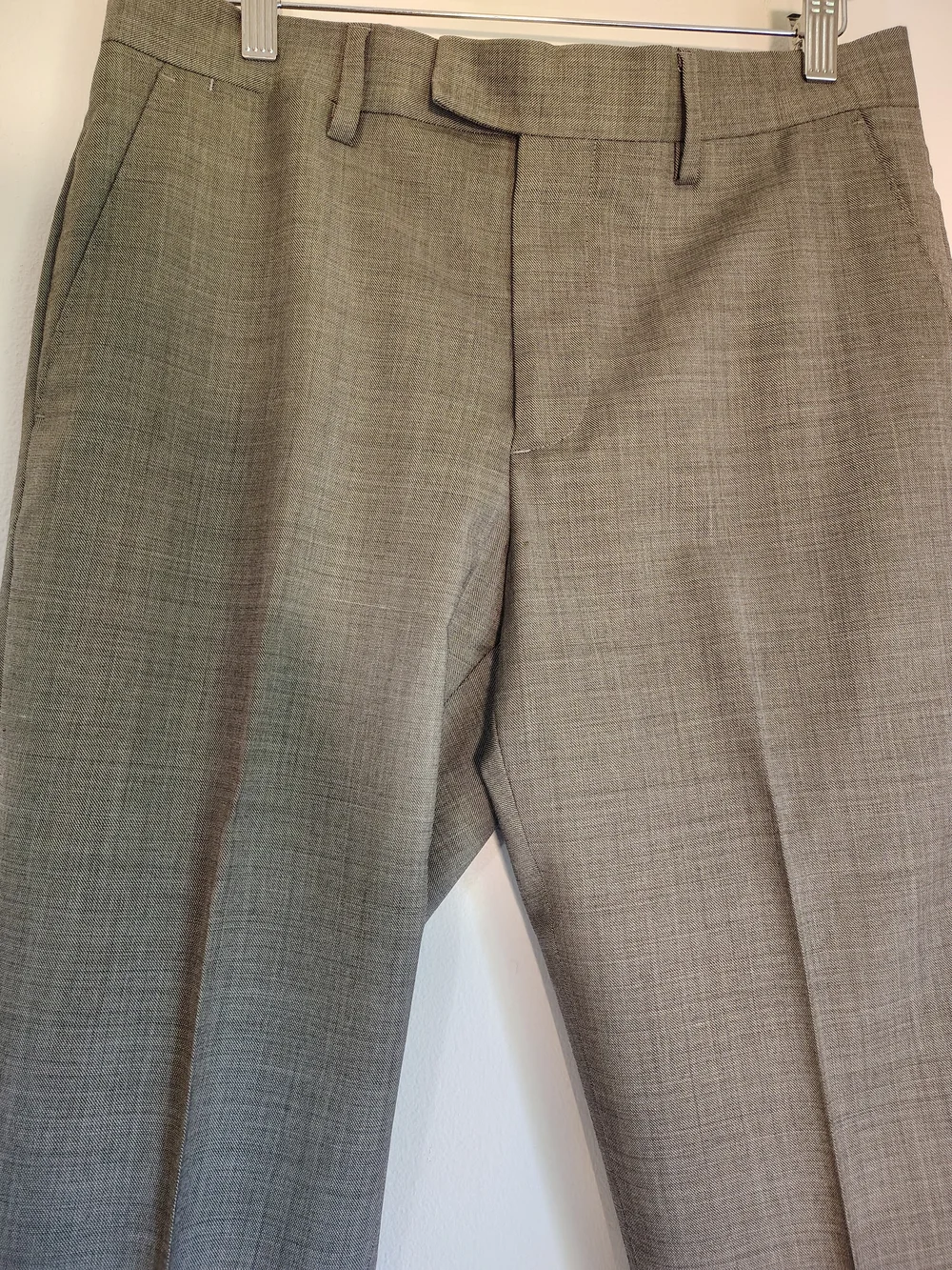 Banana Republic Marzotto Mills Wool Gray/Brownish Mens Slim Fit Pants 30x32